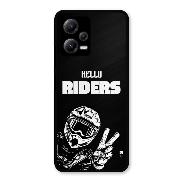Hello Riders Metal Back Case for Poco X5