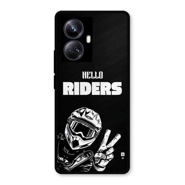 Hello Riders Metal Back Case for Realme 10 Pro Plus