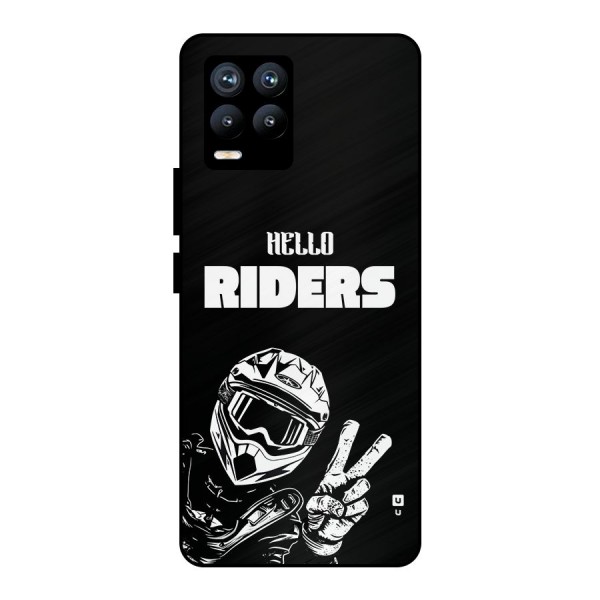 Hello Riders Metal Back Case for Realme 8 Pro