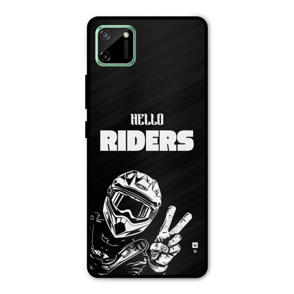 Hello Riders Metal Back Case for Realme C11