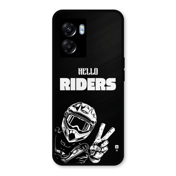 Hello Riders Metal Back Case for Realme Narzo 50 5G