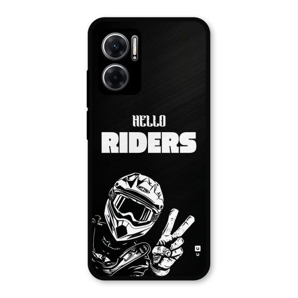 Hello Riders Metal Back Case for Redmi 11 Prime 5G