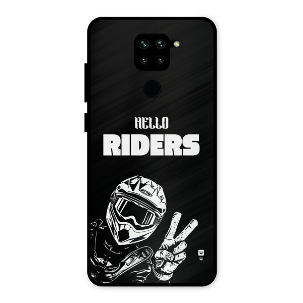 Hello Riders Metal Back Case for Redmi Note 9