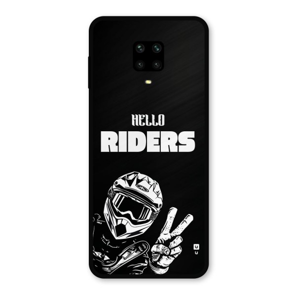 Hello Riders Metal Back Case for Redmi Note 9 Pro Max