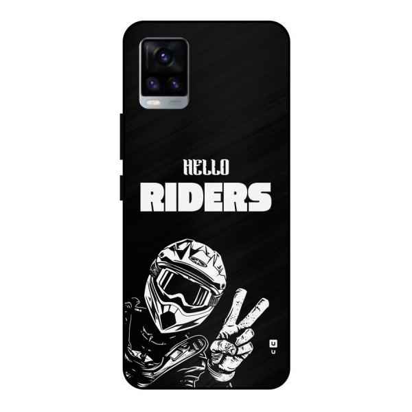Hello Riders Metal Back Case for Vivo V20