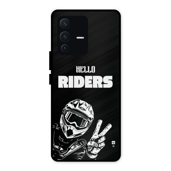 Hello Riders Metal Back Case for Vivo V23 5G