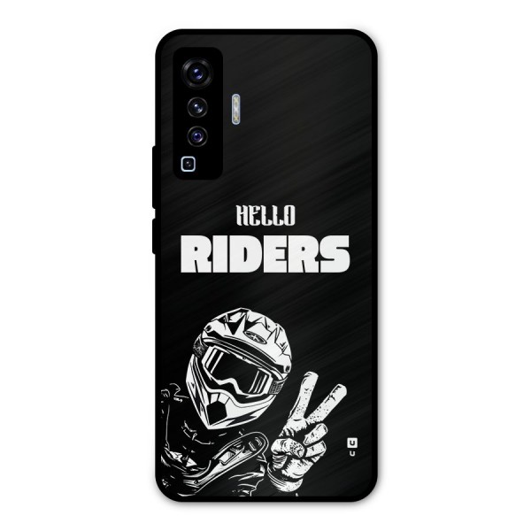Hello Riders Metal Back Case for Vivo X50