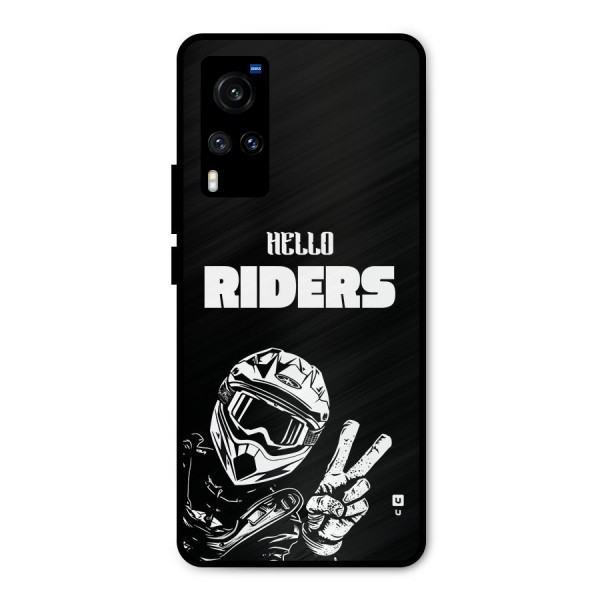 Hello Riders Metal Back Case for Vivo X60