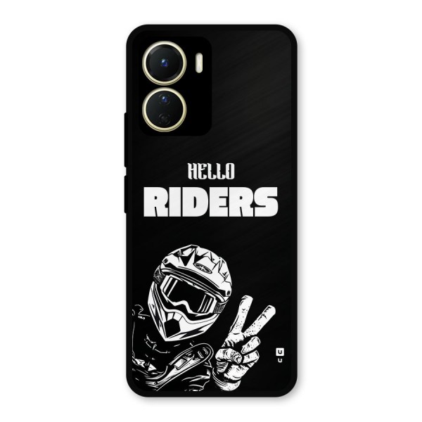 Hello Riders Metal Back Case for Vivo Y16