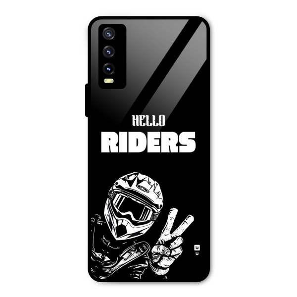 Hello Riders Metal Back Case for Vivo Y20i