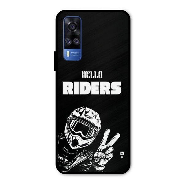 Hello Riders Metal Back Case for Vivo Y31