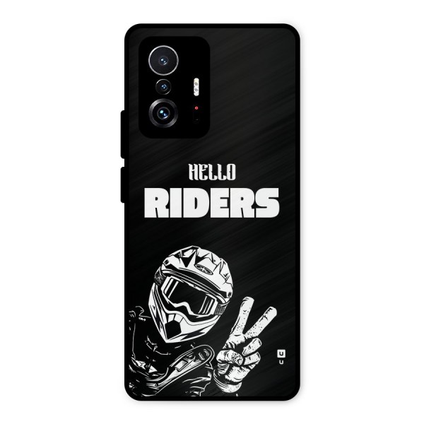 Hello Riders Metal Back Case for Xiaomi 11T Pro