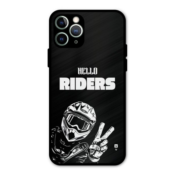 Hello Riders Metal Back Case for iPhone 11 Pro Max