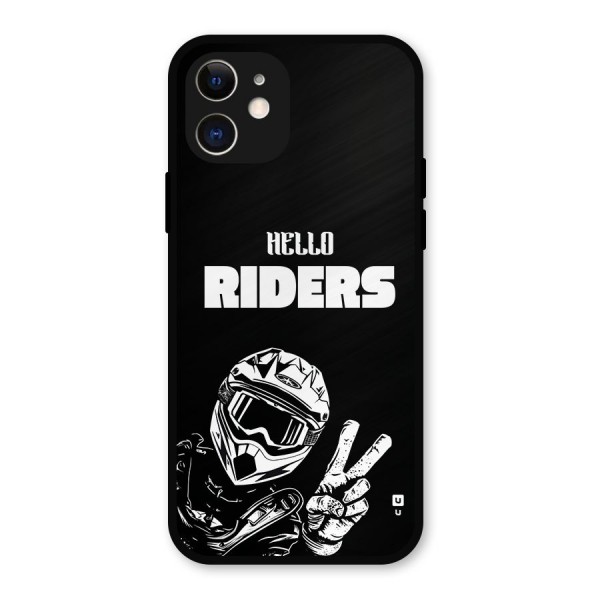 Hello Riders Metal Back Case for iPhone 12