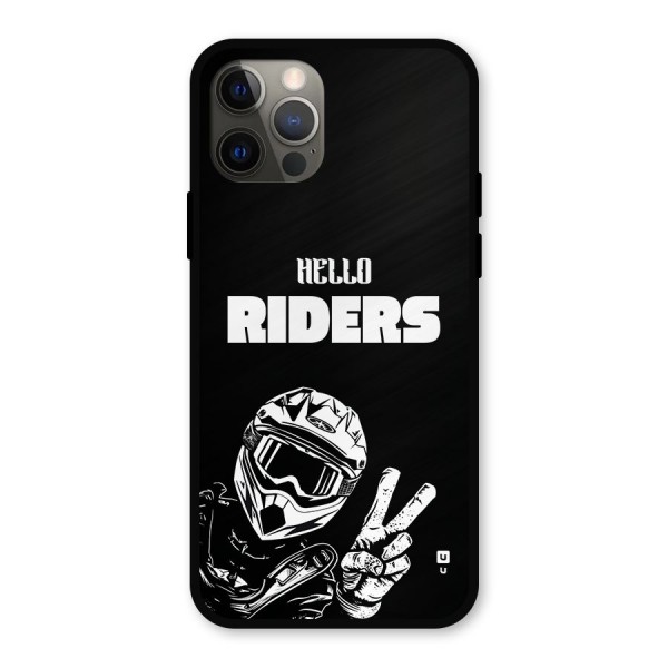 Hello Riders Metal Back Case for iPhone 12 Pro