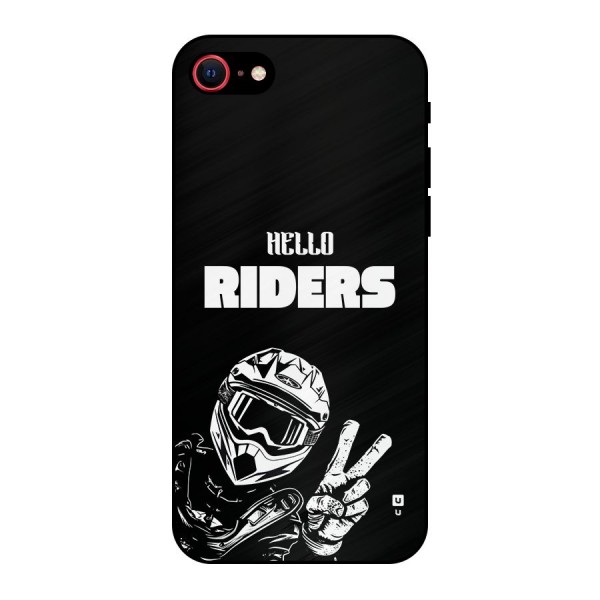 Hello Riders Metal Back Case for iPhone SE 2022