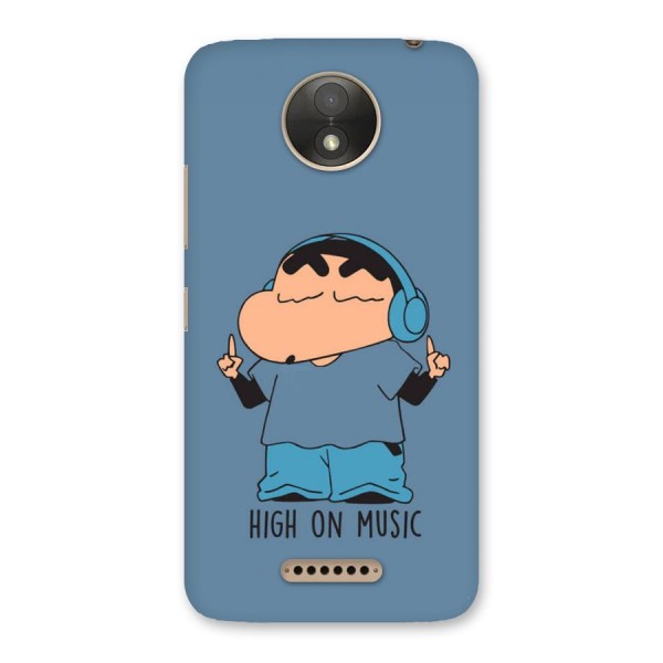 High On Music Back Case for Moto C Plus