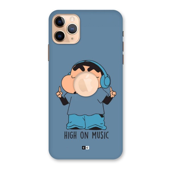 High On Music Back Case for iPhone 11 Pro Max Logo Cut