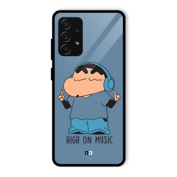 High On Music Glass Back Case for Galaxy A53 5G