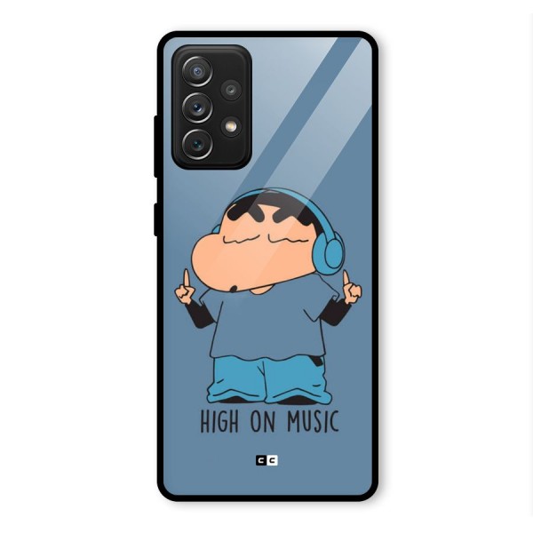 High On Music Glass Back Case for Galaxy A72