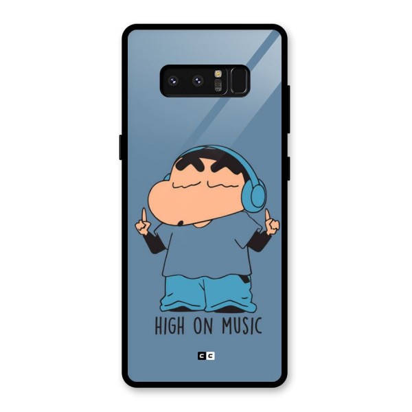 High On Music Glass Back Case for Galaxy Note 8