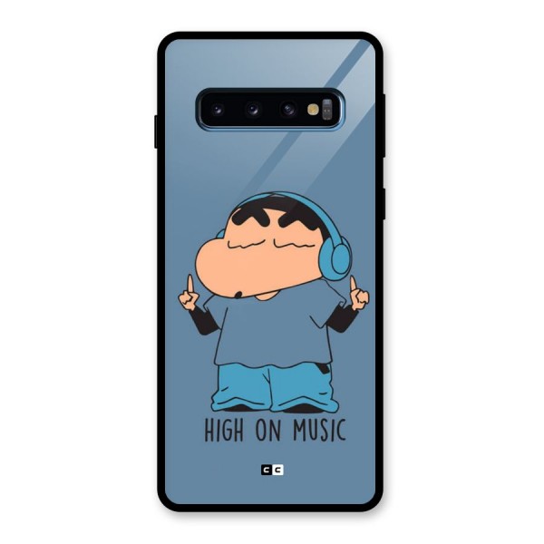High On Music Glass Back Case for Galaxy S10