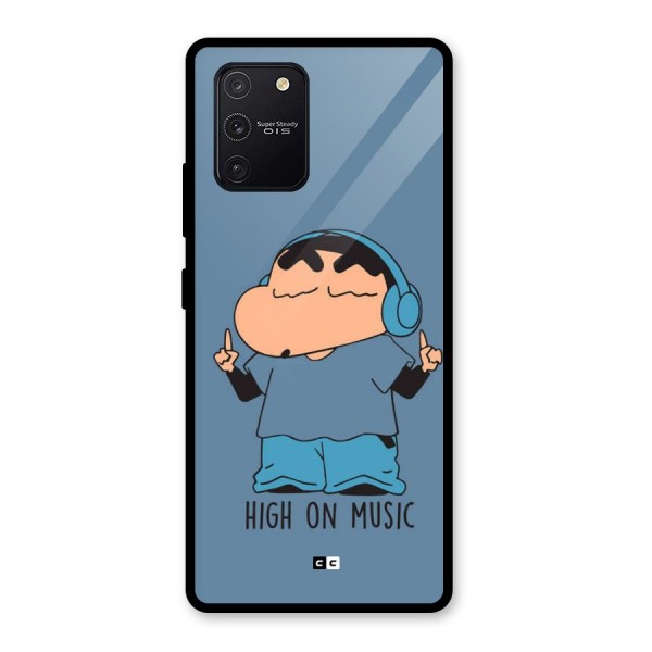 High On Music Glass Back Case for Galaxy S10 Lite