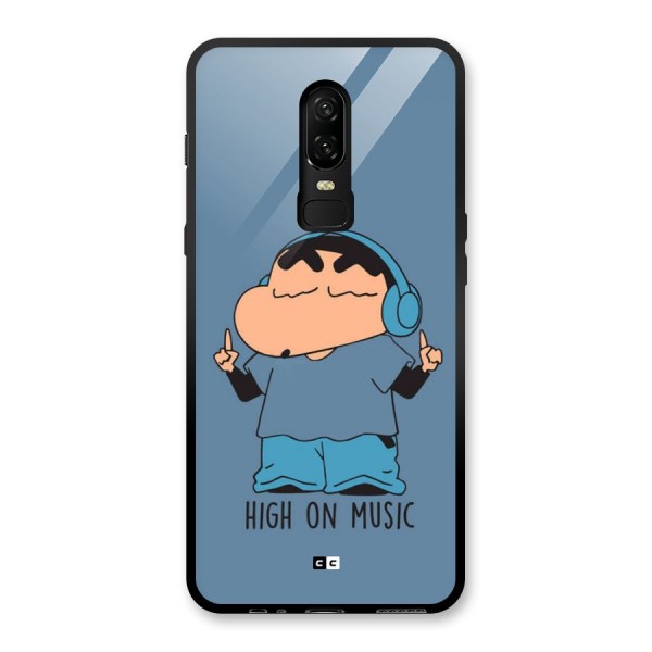 High On Music Glass Back Case for OnePlus 6