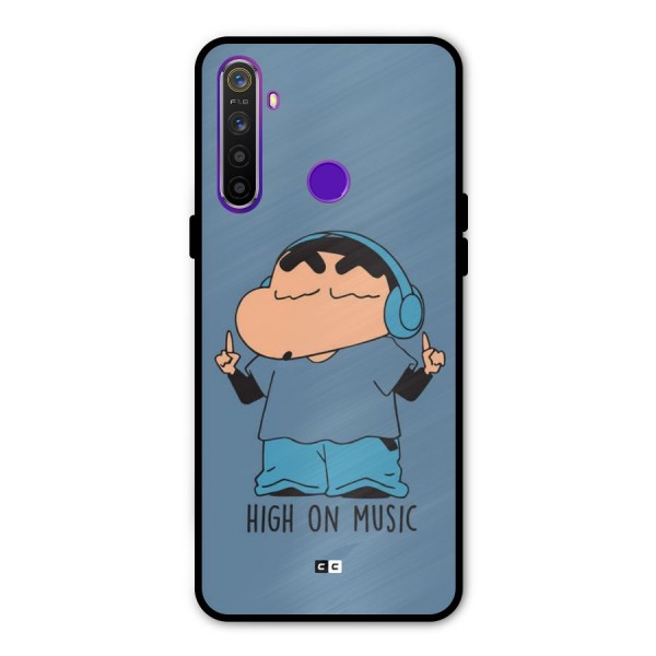 High On Music Glass Back Case for Realme 5s