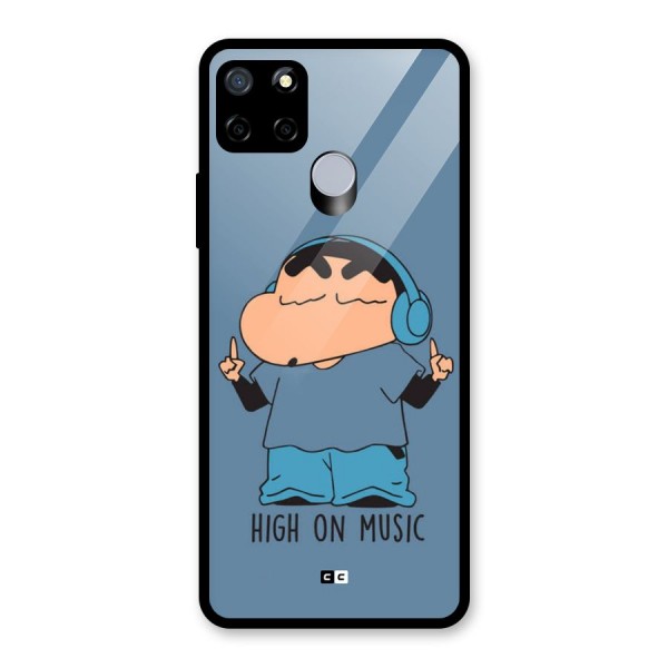 High On Music Glass Back Case for Realme C15