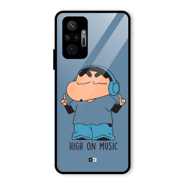 High On Music Glass Back Case for Redmi Note 10 Pro Max