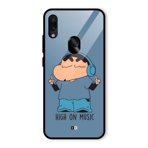 High On Music Glass Back Case for Redmi Note 7