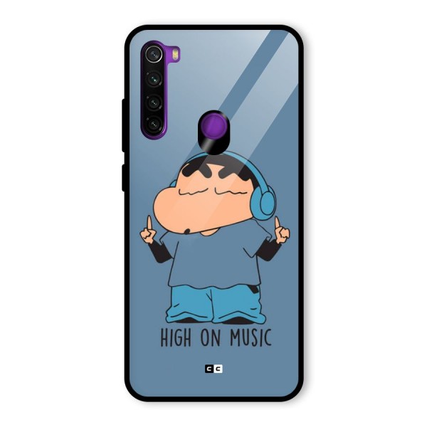 High On Music Glass Back Case for Redmi Note 8