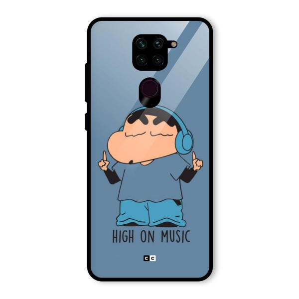 High On Music Glass Back Case for Redmi Note 9