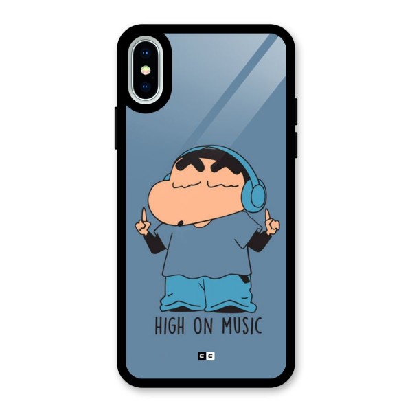 High On Music Glass Back Case for iPhone X