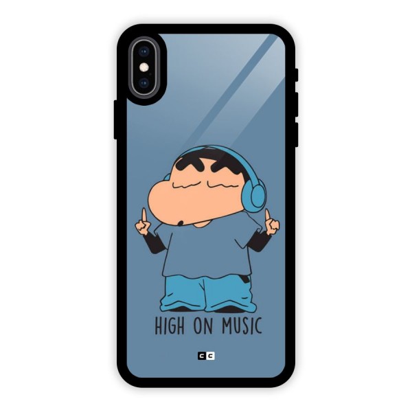 High On Music Glass Back Case for iPhone XS Max
