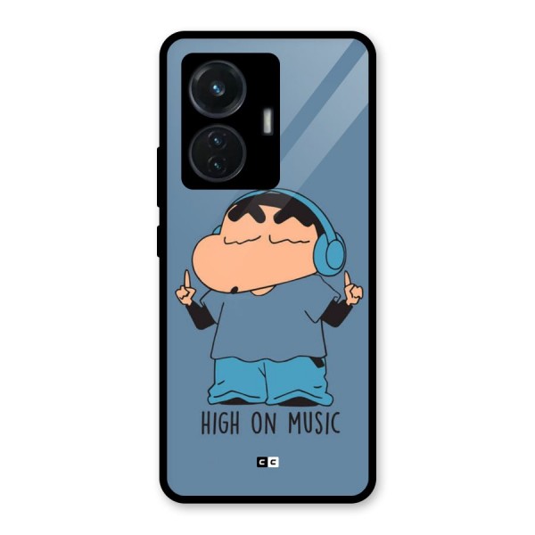High On Music Glass Back Case for iQOO Z6 44W