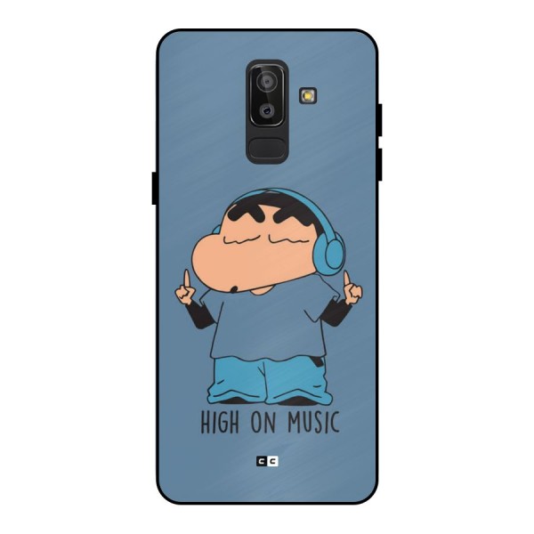 High On Music Metal Back Case for Galaxy J8
