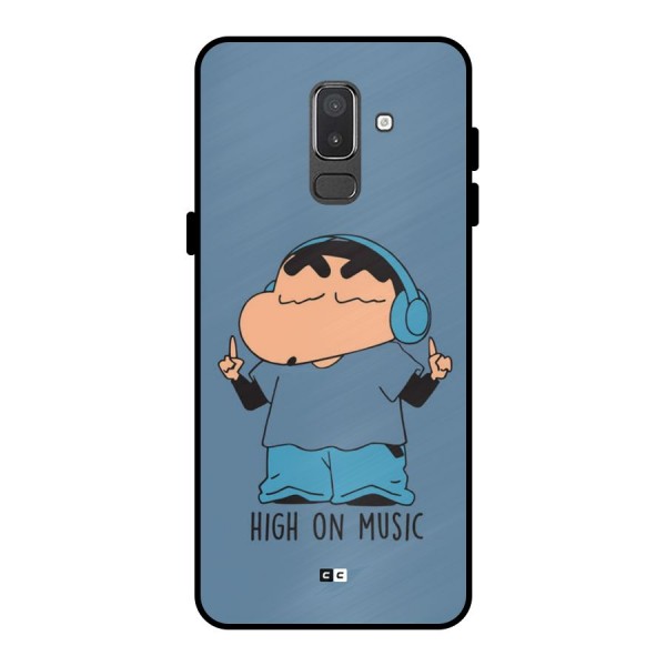 High On Music Metal Back Case for Galaxy On8 (2018)