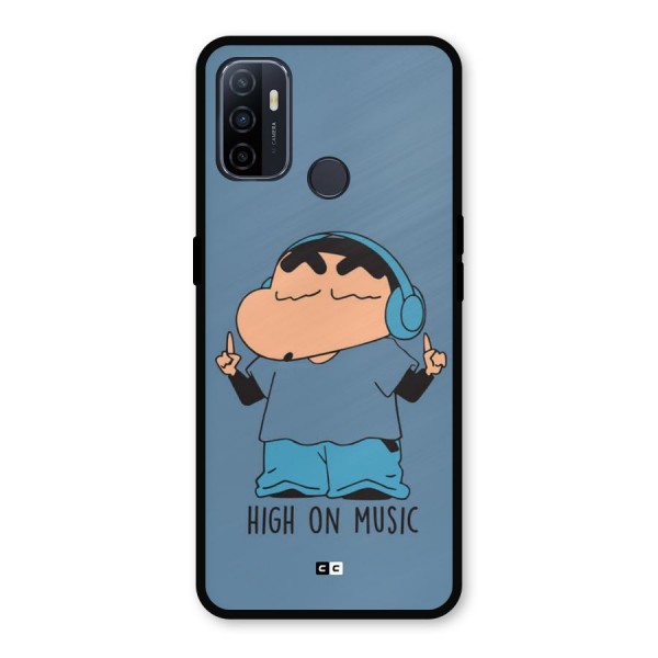 High On Music Metal Back Case for Oppo A53
