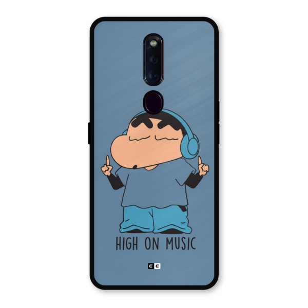 High On Music Metal Back Case for Oppo F11 Pro