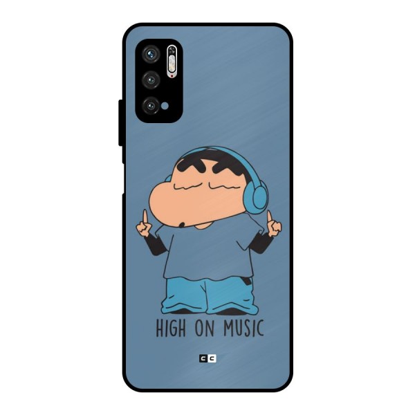 High On Music Metal Back Case for Poco M3 Pro 5G