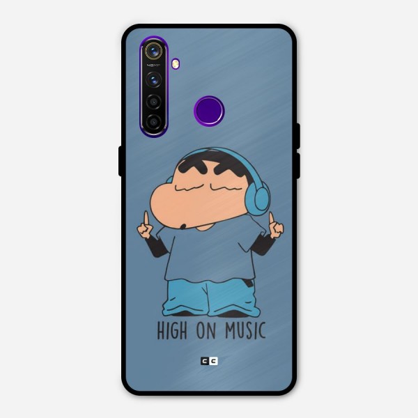 High On Music Metal Back Case for Realme 5 Pro