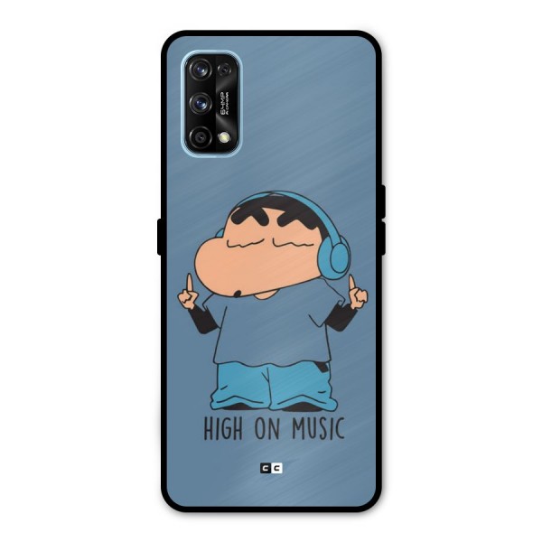 High On Music Metal Back Case for Realme 7 Pro