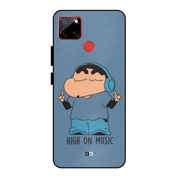 High On Music Metal Back Case for Realme C12