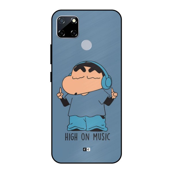 High On Music Metal Back Case for Realme Narzo 20