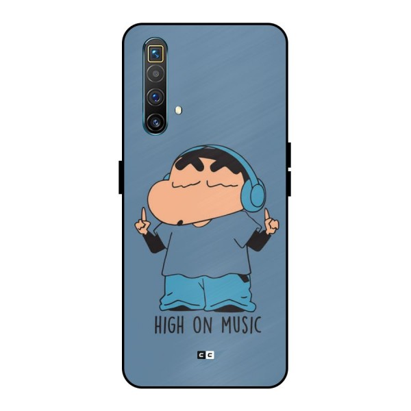 High On Music Metal Back Case for Realme X3