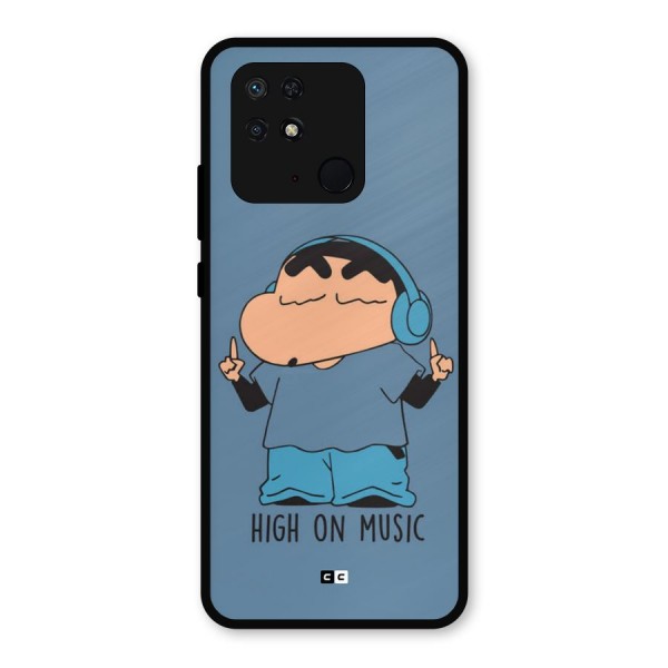 High On Music Metal Back Case for Redmi 10 Power