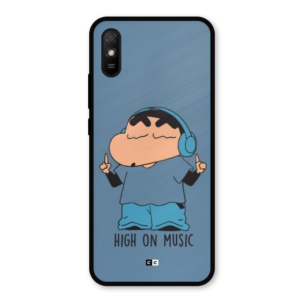 High On Music Metal Back Case for Redmi 9a