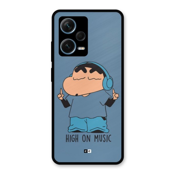 High On Music Metal Back Case for Redmi Note 12 Pro Plus 5G